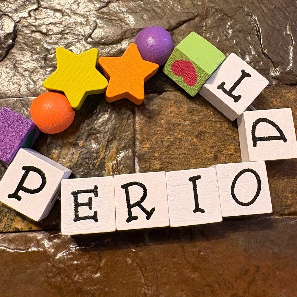 Vibrant Star and Block Kids Bracelet